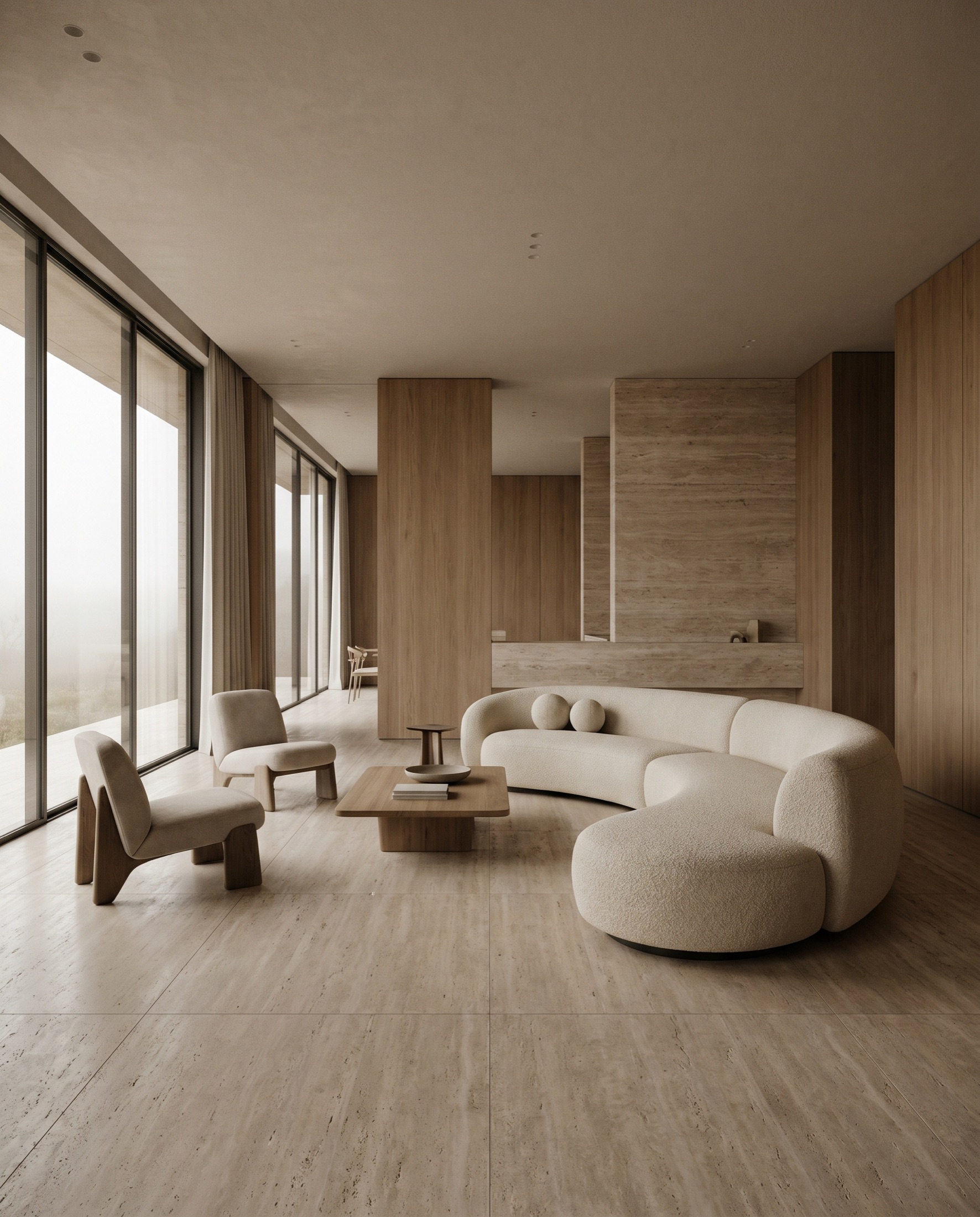Interno architettonico curato